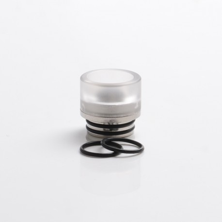Authentic Reewape AS312 Replacement 810 Drip Tip for SMOK TFV8 / TFV12 Tank / Kennedy / Battle / Reload RDA - White, Resin, 15mm