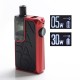 Authentic Augvape Narada Pro 30W VW Pod System Vape MTL / DL Starter Kit - Red + Black Leather, 5~30W, 3.7ml