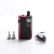 Authentic Augvape Narada Pro 30W VW Pod System Vape MTL / DL Starter Kit - Red + Black Leather, 5~30W, 3.7ml