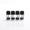 Authentic Augvape Air II Pod System Kit Replacement Pod Cartridge w/ 1.3ohm OCC Coil - Black + Transparent, 1.7ml (4 PCS)