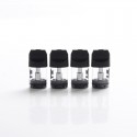 Authentic Augvape Air II Pod System Kit Replacement Pod Cartridge w/ 1.3ohm OCC Coil - Black + Transparent, 1.7ml (4 PCS)