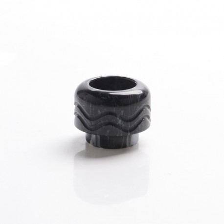 Authentic VandyVape Mato RDTA Atomizer Replacement 810 Drip Tip - Black White, Resin, 14.2mm