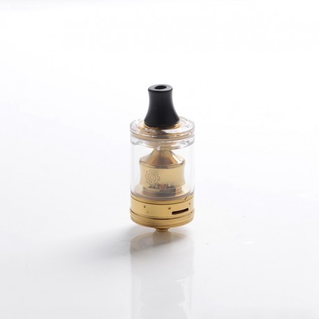 Authentic Wotofo COG MTL RTA Rebuildable Tank Atomizer - Gold, Stainless Steel + PCTG, 3ml, 22mm Diameter