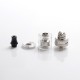 Authentic Wotofo COG MTL RTA Rebuildable Tank Vape Atomzier - Silver, Stainless Steel + PCTG, 3ml, 22mm Diameter