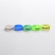 Replacement Anti Slip Silicone Band for Tube Vape Mod/RDA/RTA/RDTA Vape Atomizer - Random Color, Random Words, 20mm Dia. (5 PCS)