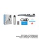 Authentic FreeMax Maxpod 11W 550mAh Pod System Starter Kit - Blue, 2.0ml, 1.0 / 1.5ohm NS Mesh Coil