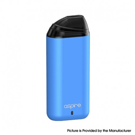 Authentic Aspire Minican 350mAh Pod System Starter Kit - Blue, 2ml, 1.2ohm Kanthal Coil (Standard Version)