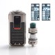 Authentic Smoant Ladon 225W TC VW Box Vape Mod + AIO 2in1 Tank Vape Kit - Silver, 1~225W, 100~300'C / 200~600'F, 2 x 18650