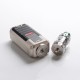 Authentic Smoant Ladon 225W TC VW Box Vape Mod + AIO 2in1 Tank Vape Kit - Silver, 1~225W, 100~300'C / 200~600'F, 2 x 18650