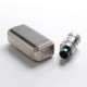 Authentic Smoant Ladon 225W TC VW Box Vape Mod + AIO 2in1 Tank Vape Kit - Silver, 1~225W, 100~300'C / 200~600'F, 2 x 18650