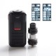 Authentic Smoant Ladon 225W TC VW Box Vape Mod + AIO 2in1 Tank Vape Kit - Black, 1~225W, 100~300'C / 200~600'F, 2 x 18650