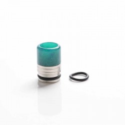 Authentic Reewape AS298F Anti Split 810 Drip Tip for SMOK TFV8 / TFV12 Tank/Kennedy/Battle/Reload RDA - Green, Resin + SS, 20mm