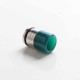 Authentic Reewape AS298F Anti Split 810 Drip Tip for SMOK TFV8 / TFV12 Tank/Kennedy/Battle/Reload RDA - Green, Resin + SS, 20mm