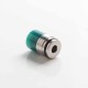 Authentic Reewape AS298F Anti Split 810 Drip Tip for SMOK TFV8 / TFV12 Tank/Kennedy/Battle/Reload RDA - Green, Resin + SS, 20mm