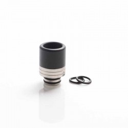 Authentic Reewape AS311 Anti-Spit 810 Drip Tip for SMOK TFV8 / TFV12 Tank / Kennedy / Battle / Reload RDA - Black, Resin, 20mm