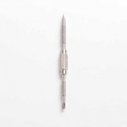 Authentic Auguse 2 in 1 Slotted & Phillips Screwdriver - Silver, Stainless Steel, 62mm Length, 5.2mm Diameter