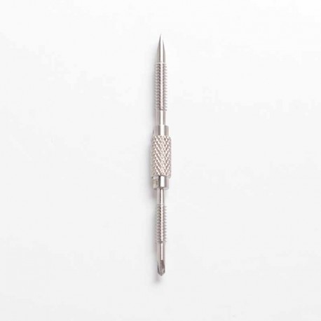 Authentic Auguse 2 in 1 Slotted & Phillips Screwdriver - Silver, Stainless Steel, 62mm Length, 5.2mm Diameter