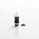 Authentic Auguse Diamond Replacement MTL 510 Drip Tip for RDA / RTA/RDTA/Sub-Ohm Tank Atomizer - Black, POM + Acrylic, 28mm