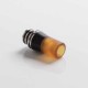 Authentic Auguse 510 Drip Tip for RDA / RTA / RDTA / Sub-Ohm Tank Atomizer - Brown + Black + Silver, PEI + POM + SS, 24mm