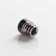 Authentic Auguse Replacement MTL 510 Drip Tip for RDA / RTA / RDTA / Sub-Ohm Tank Atomizer - Black, POM, 12.5mm