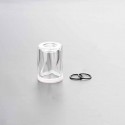 Authentic Auguse Replacement Diamond Top Cap Tank Tube for Auguse V1.5 MTL RTA - Transparent, PC, 4.0ml