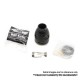 Authentic Asmodus Galatek RDA Rebuildable Dripping Atomizer w/ BF Pin - Rainbow, Stainless Steel, 24mm Diameter