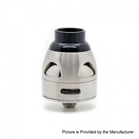 Authentic Asmodus Galatek RDA Rebuildable Dripping Atomizer w/ BF Pin - Silver, Stainless Steel, 24mm Diameter