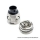 Authentic Asmodus Galatek RDA Rebuildable Dripping Atomizer w/ BF Pin - Silver, Stainless Steel, 24mm Diameter