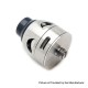 Authentic Asmodus Galatek RDA Rebuildable Dripping Atomizer w/ BF Pin - Silver, Stainless Steel, 24mm Diameter