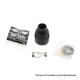 Authentic Asmodus Galatek RDA Rebuildable Dripping Atomizer w/ BF Pin - Silver, Stainless Steel, 24mm Diameter