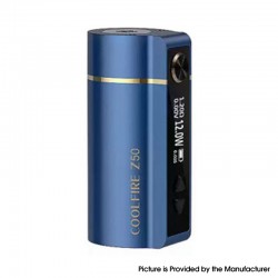 [Ships from Bonded Warehouse] Authentic Innokin Coolfire Z50 50W 2100mAh Variable Wattage Box Mod - Blue, Zinc Alloy, 6~50W