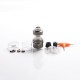 Authentic Steam Crave Aromamizer Lite V1.5 MTL RTA Rebuildable Tank Atomizer - Gunmetal, Stainless Steel + Glass, 23mm Diameter