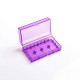 Authentic Efest H2 Updated Dual-Slot 18650 Plastic Battery Case - Translucent Purple