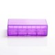 Authentic Efest H2 Updated Dual-Slot 18650 Plastic Battery Case - Translucent Purple