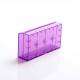 Authentic Efest H2 Updated Dual-Slot 18650 Plastic Battery Case - Translucent Purple
