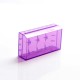 Authentic Efest H2 Updated Dual-Slot 18650 Plastic Battery Case - Translucent Purple