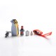 Authentic Kangvape Anarchist 60W 1500mAh MTL / DTL VW Box Mod Pod System Vape Starter Kit - Golden, 0.4ohm / 1.2ohm, 1~60W