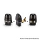 Authentic Demon Killer Fod Pod System Kit Replacement Pod Cartridge w/ 1.0ohm Coil - Black, 2ml (3 PCS)