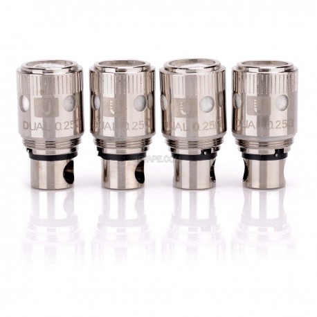 Authentic Uwell Coil Heads for Crown Sub Ohm Tank - Silver, 0.25 Ohm (80~120W) (4 PCS)