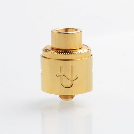 Authentic Wotofo Serpent RDA Rebuildable Dripping Atomizer w/ BF Pin - Gold, Aluminum + 316 Stainless Steel, 22mm Diameter