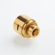Authentic Wotofo Serpent RDA Rebuildable Dripping Atomizer w/ BF Pin - Gold, Aluminum + 316 Stainless Steel, 22mm Diameter