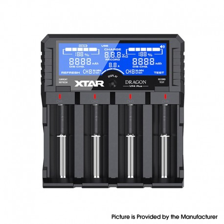 [Ships from Bonded Warehouse] Authentic XTAR DRAGON VP4 Plus Charger for 18650, 18700, 20700, 21700 Batteries, etc.