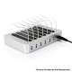 [Ships from Bonded Warehouse] Universal Desktop USB Charging Station w/ 6 USB Ports - Silver, ABS, US Plug