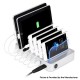 [Ships from Bonded Warehouse] Universal Desktop USB Charging Station w/ 6 USB Ports - Silver, ABS, US Plug