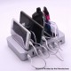 [Ships from Bonded Warehouse] Universal Desktop USB Charging Station w/ 6 USB Ports - Silver, ABS, US Plug