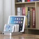 [Ships from Bonded Warehouse] Universal Desktop USB Charging Station w/ 6 USB Ports - Silver, ABS, US Plug