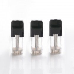 Authentic Storm Stalker 2 Pod System Kit Replacement Cartridge w/ 1.3ohm Mesh Coil - Black + Transparent, 1.8ml (3 PCS)