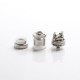 Authentic Dovpo x Vaping Bogan Blotto Mini RTA Rebuildable Tank Vape Atomizer - Silver, Glass + PCTG, 2ml / 4ml, 23.4mm Diameter