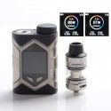 Authentic Vaptio Wall Crawler 80W TC VW Mod Starter Kit w/ Frogman Tank - Black + SS, 2ml, 200~600'F, 7~80W, 1 x 18650