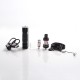 Authentic Vaptio FRAGG 60 60W 2000mAh VV VW Mod Starter Kit with Casto Sub Ohm Tank - Graphite Black, 2.0ml, 0.25ohm, 5~60W